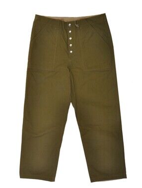 Marni NWT Khaki Green Reversible Work Pants 36 35855